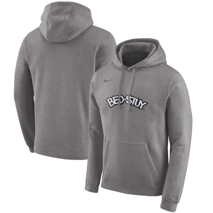 Brooklyn Nets Nike 2019-20 City Edition Club Pullover Hoodie Heather Gray,We sell and wholesale Brooklyn Nets Nike 2019-20 City Edition Club Pullover Hoodie Heather Gray on line form chian!